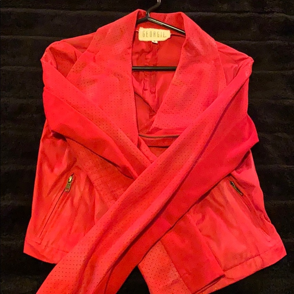 Red Suede jacket - Picture 4 of 5